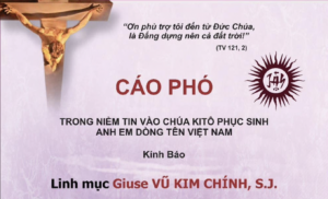 Chương trình tang lễ cha Giuse Vũ Kim Chính SJ Chương trình tang lễ cha Giuse Vũ Kim Chính SJ