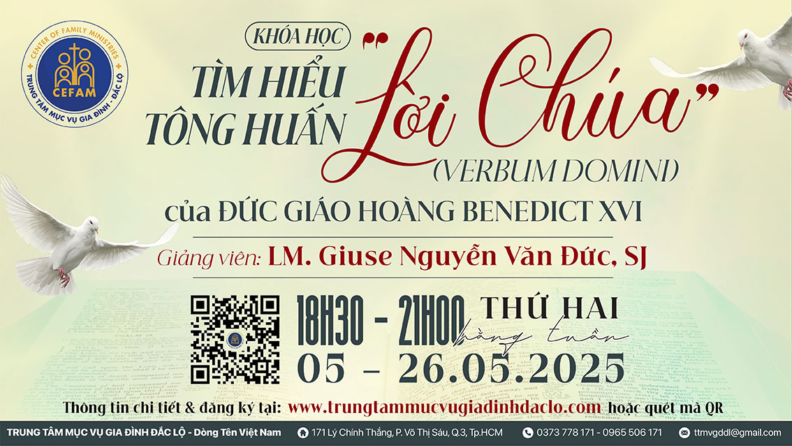 Khóa học: Tìm hiểu Tông huấn Lời Chúa "Verbum Domini"