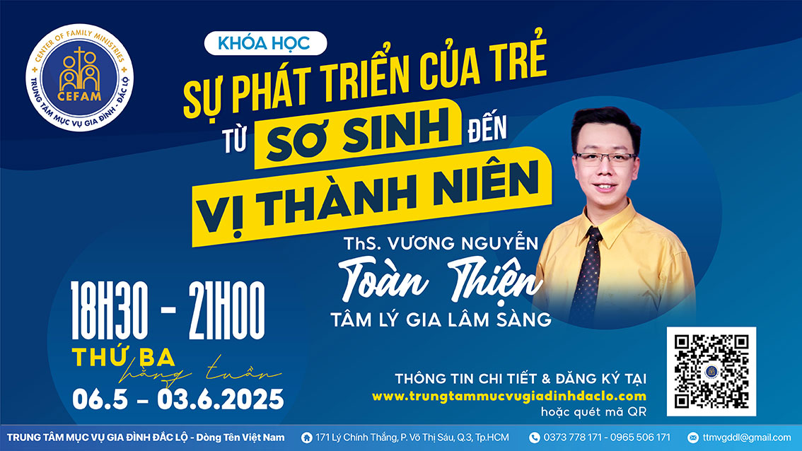 Khóa học: "Sự phát triển của trẻ từ sơ sinh đến vị thành niên"