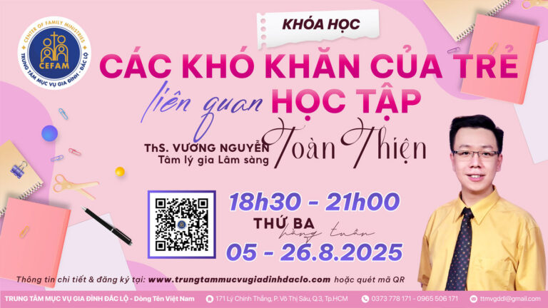 Khoá học: “Các khó khăn của trẻ liên quan học tập”