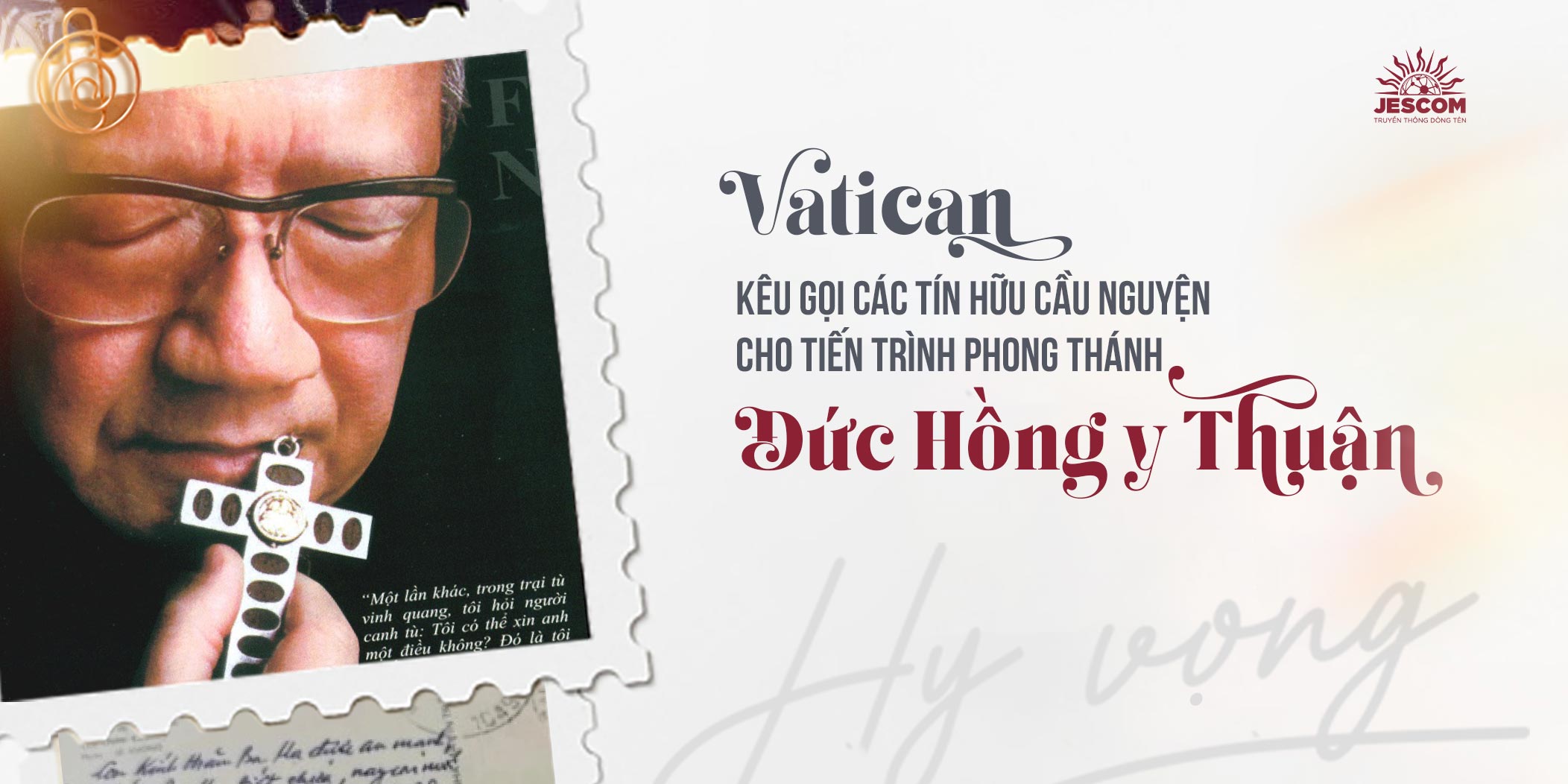 Vatican kêu gọi cầu nguyện cho tiến trình phong thánh Đức Hồng y Thuận