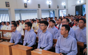 Lễ khấn lần đầu của 9 tân khấn sinh Dòng Tên