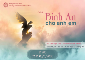 Tĩnh Tâm Cuối Tuần - Chủ đề: "Bình an cho anh em" (Ga 20,19) Tĩnh Tâm Cuối Tuần - Chủ đề: "Bình an cho anh em" (Ga 20,19)